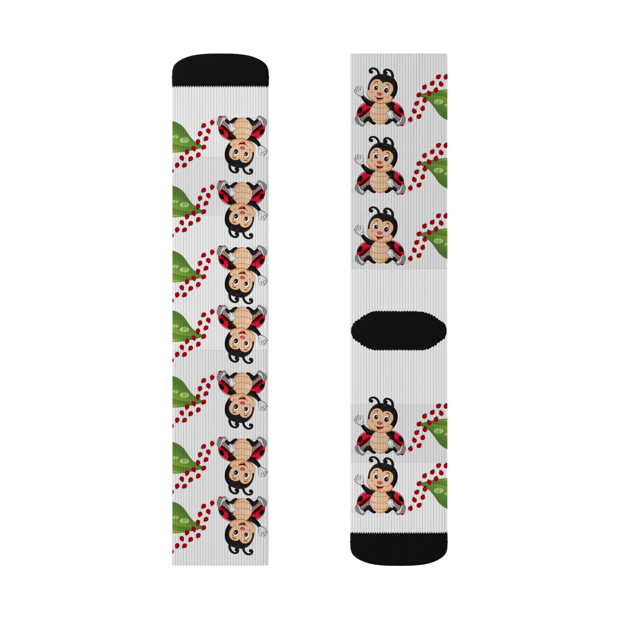BellaStoria Ladybug Socks – Holiday Sublimation Cozy Socks - Image 14