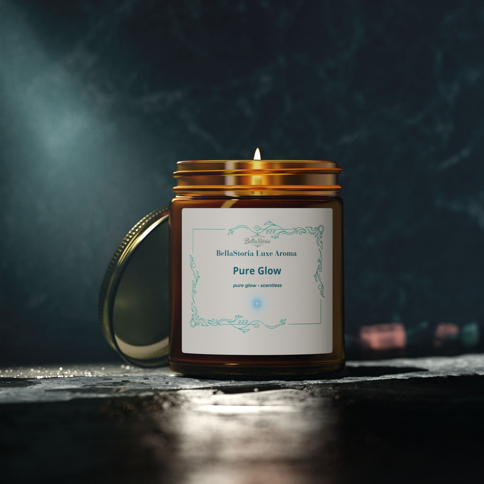 BellaStoria | Pure Glow Coconut Apricot Scented Candle - Image 19