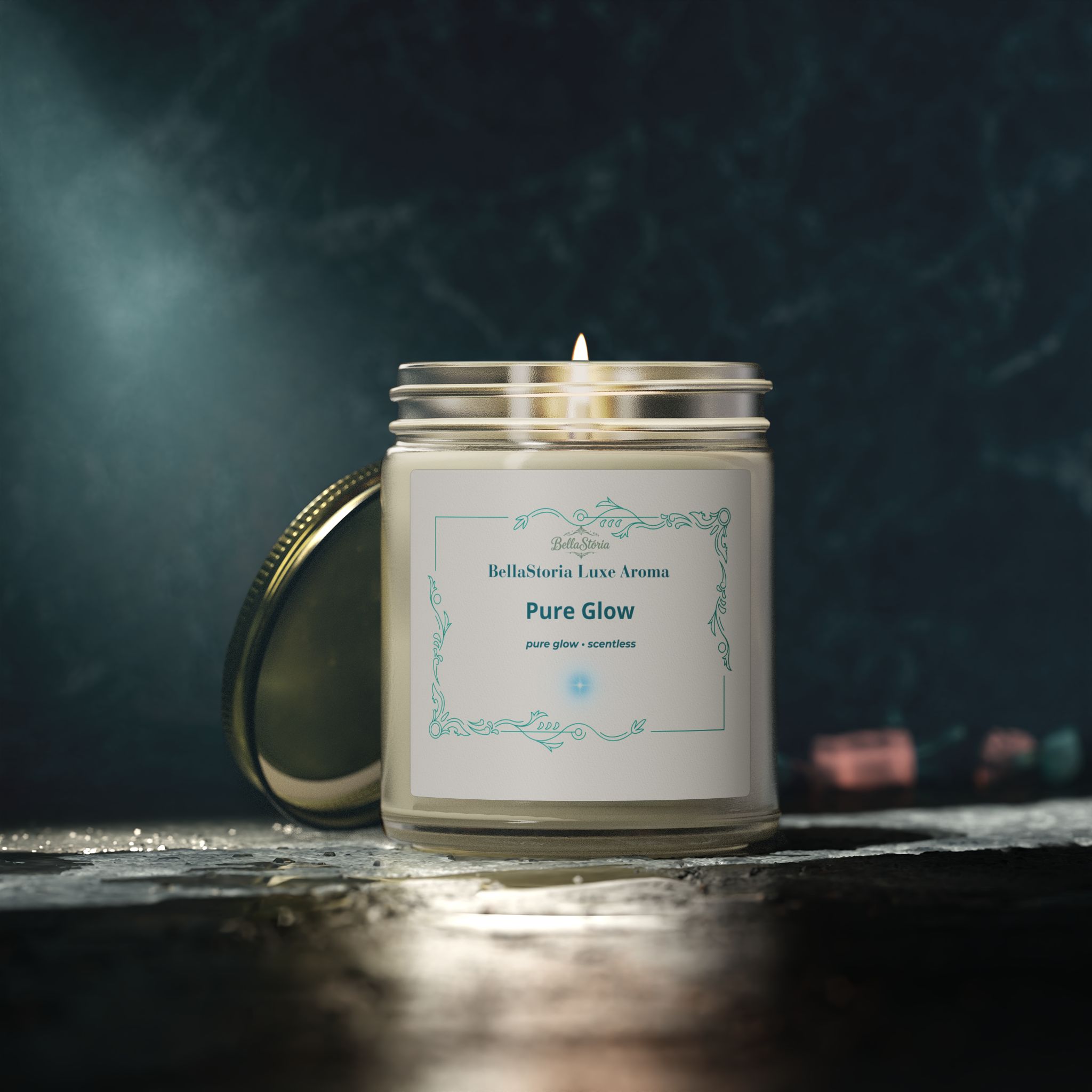BellaStoria | Pure Glow Coconut Apricot Scented Candle - Image 9