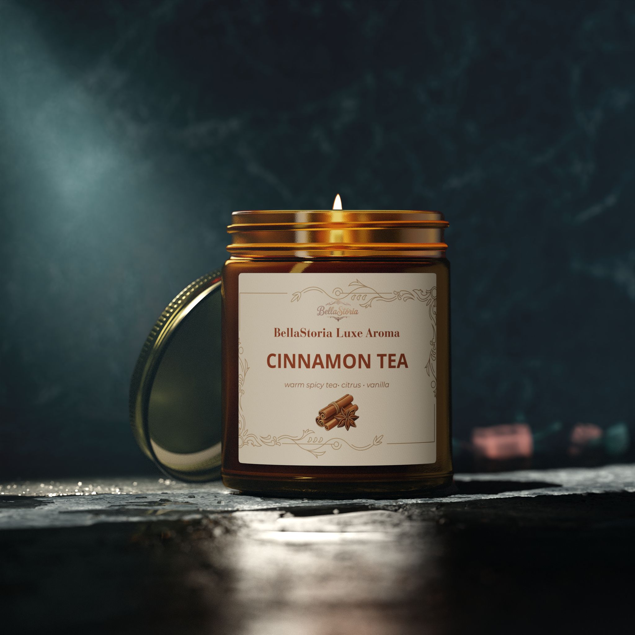 BellaStoria | Cinnamon Tea Scented Candle (4oz & 9oz) - Image 19