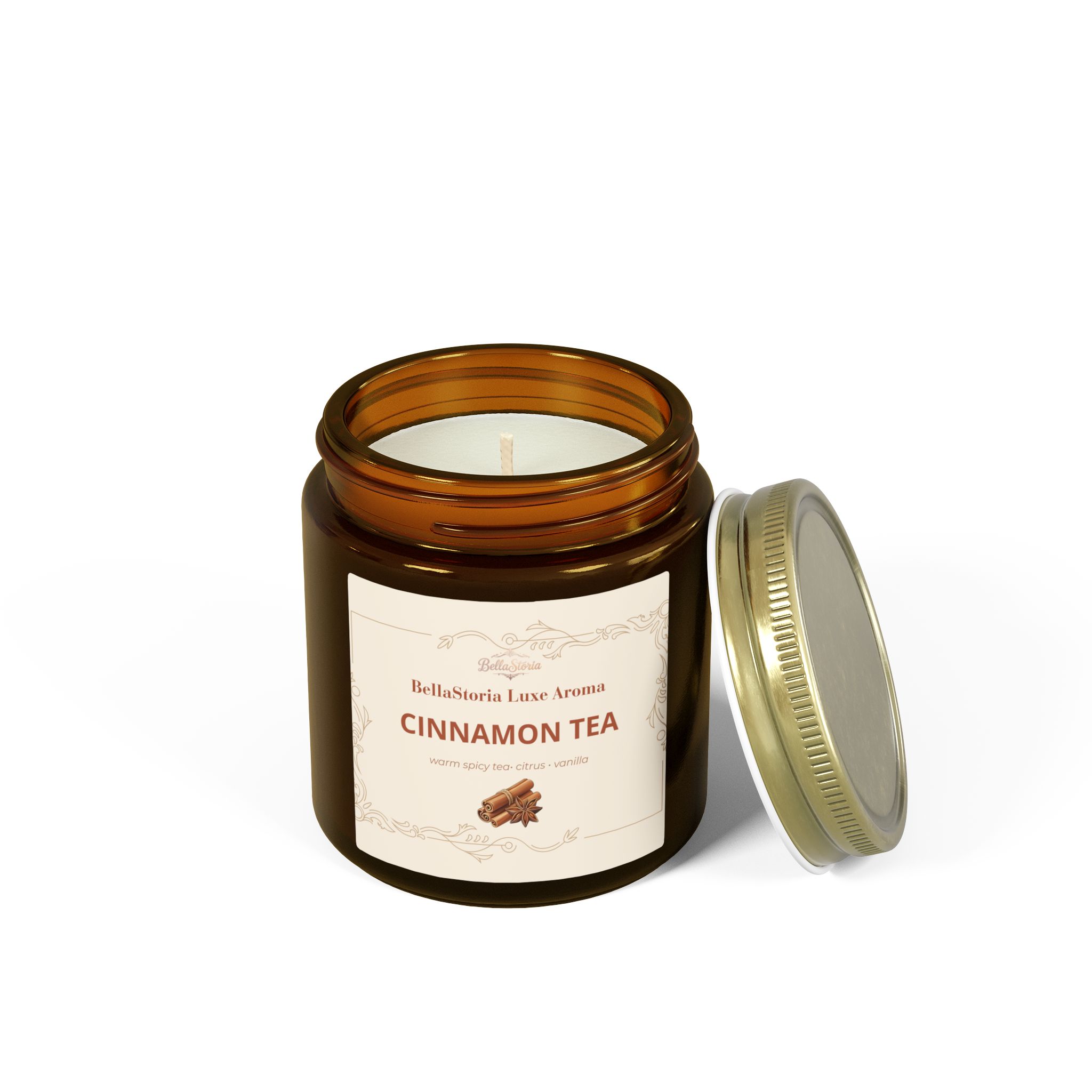 BellaStoria | Cinnamon Tea Scented Candle (4oz & 9oz) - Image 12