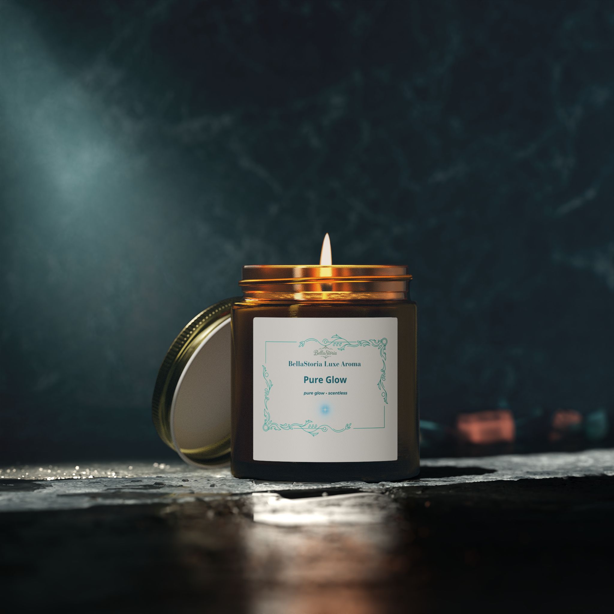 BellaStoria | Pure Glow Coconut Apricot Scented Candle - Image 14