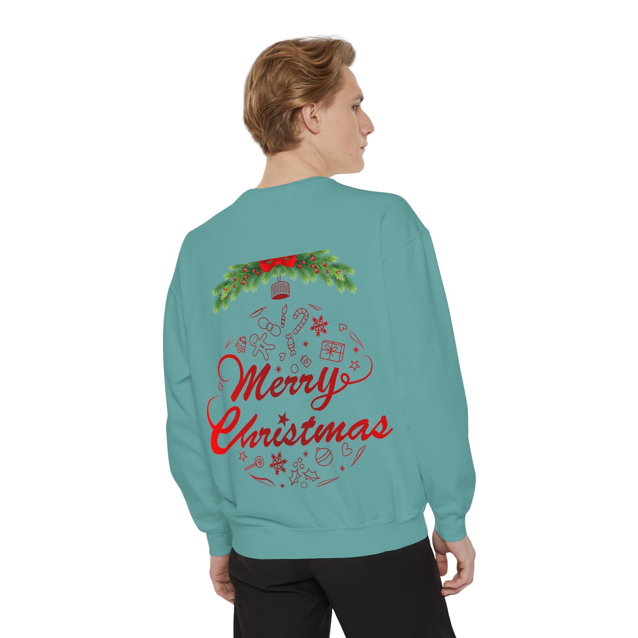 BellaStoria | Merry Christmas Sweatshirt — Vintage Red Truck - Image 18