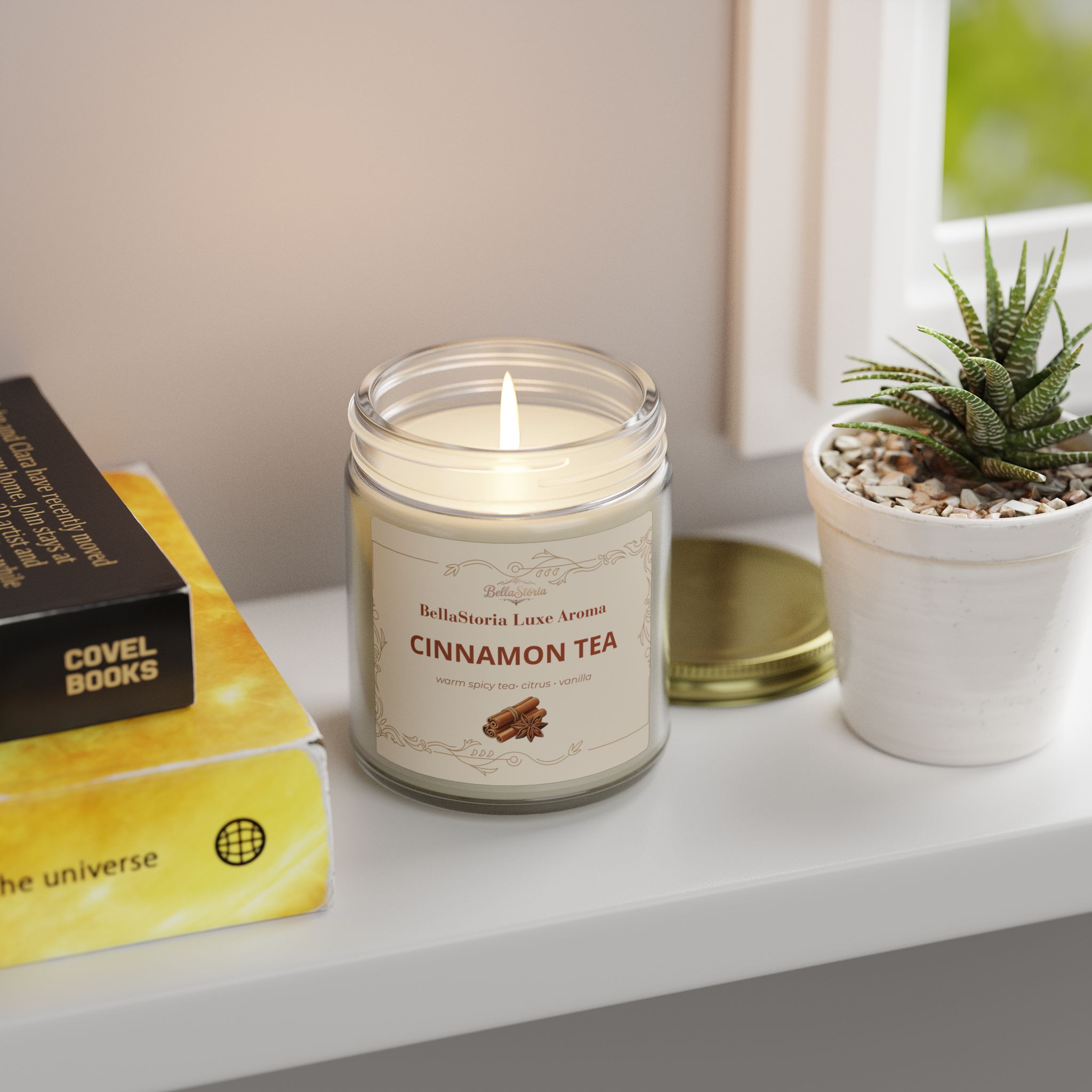 BellaStoria | Cinnamon Tea Scented Candle (4oz & 9oz) - Image 8