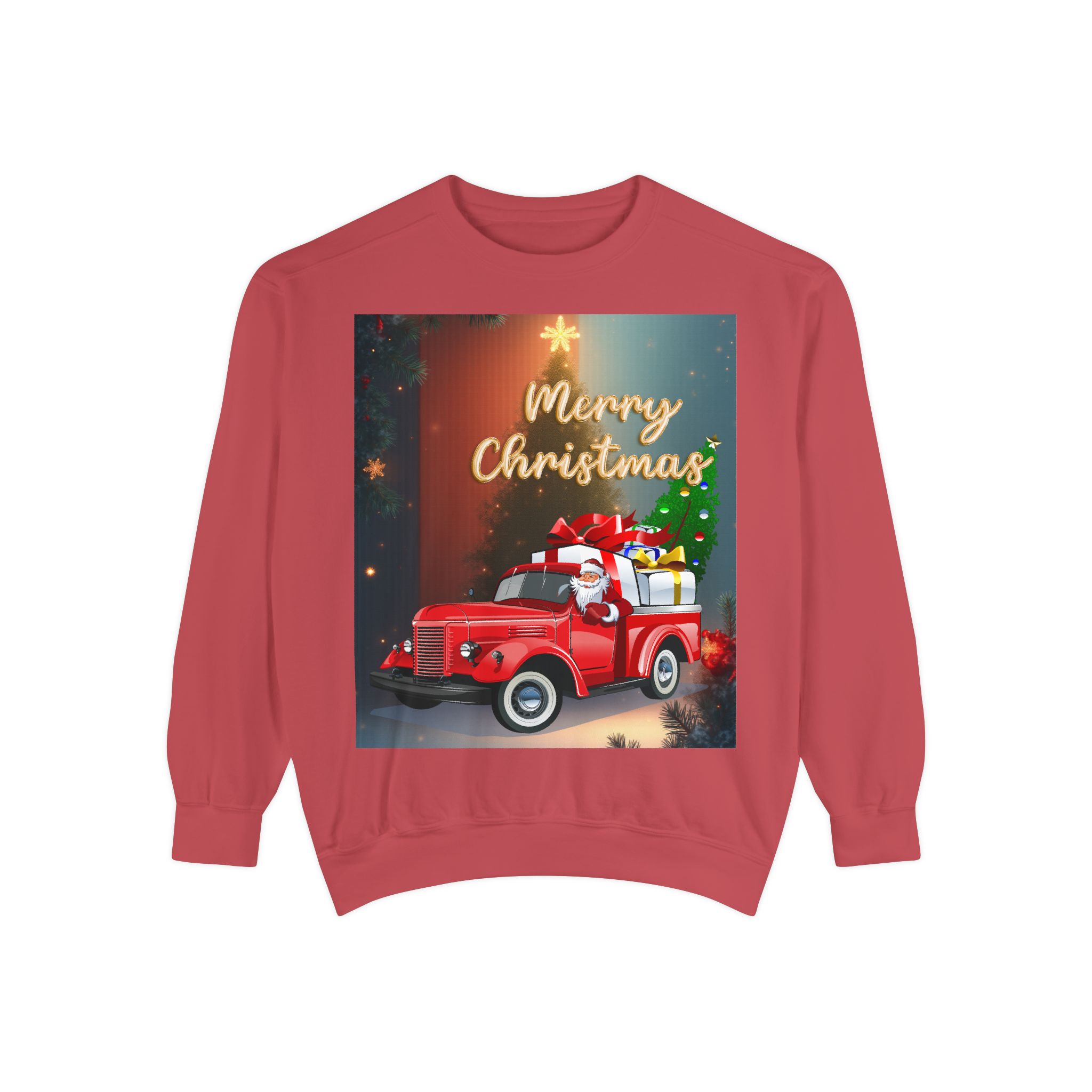 BellaStoria | Merry Christmas Sweatshirt — Vintage Red Truck - Image 26