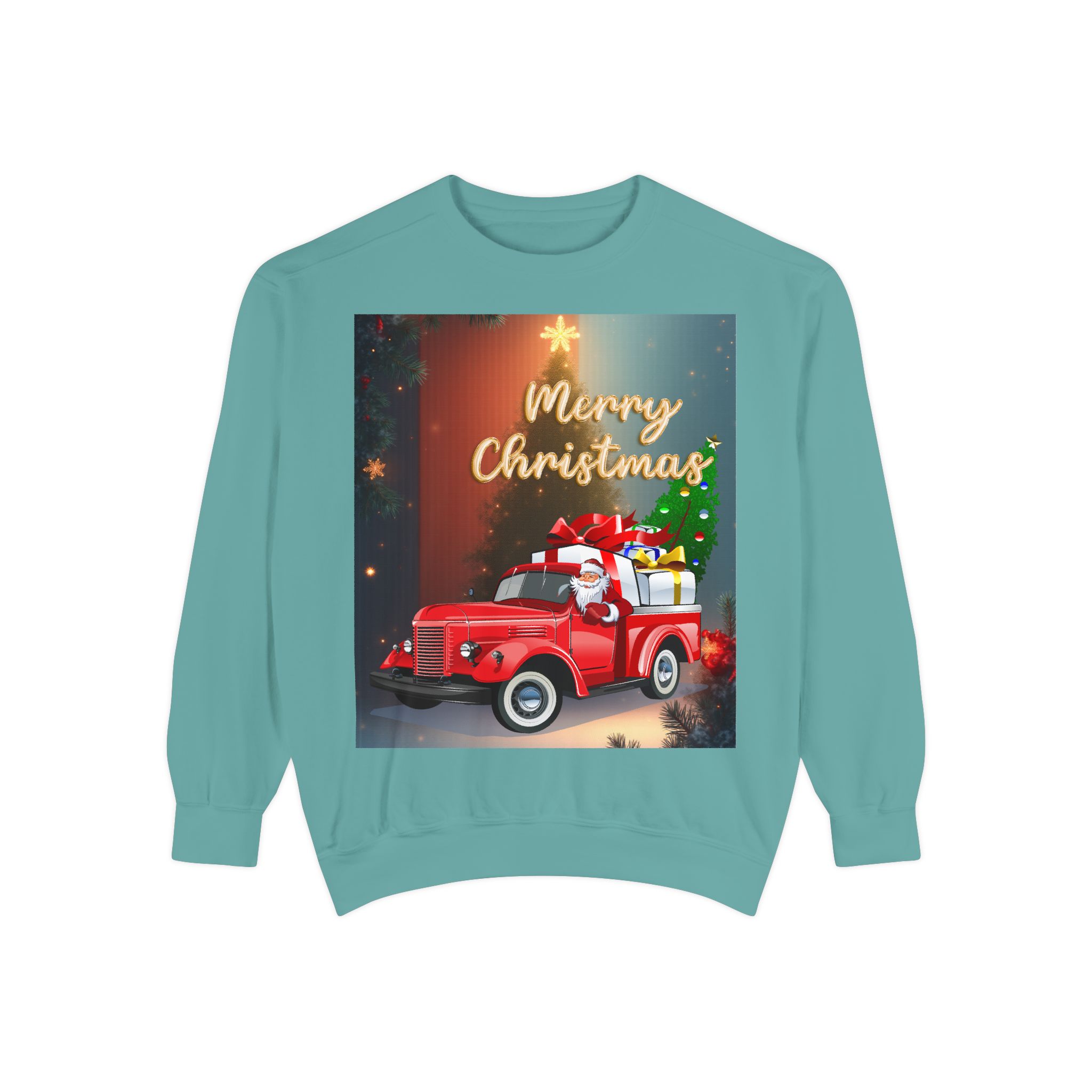 BellaStoria | Merry Christmas Sweatshirt — Vintage Red Truck - Image 15