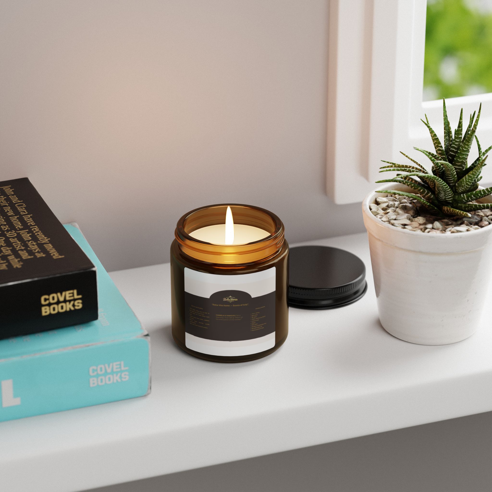 Cinnamon & Vanilla Soy Candle | BellaStoria - Image 9