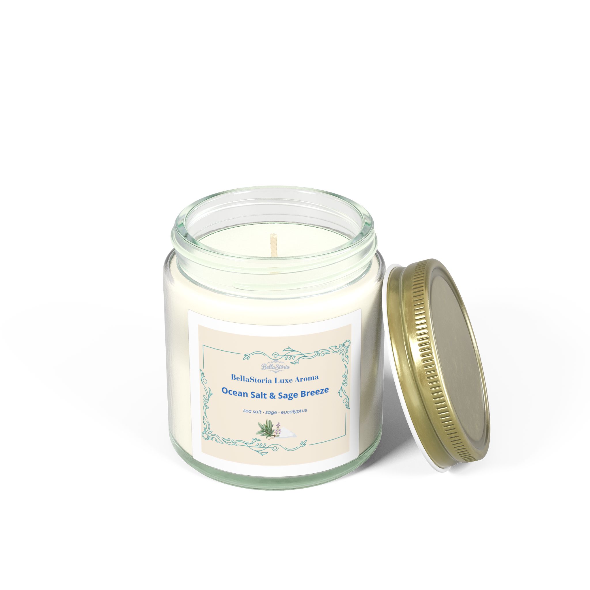BellaStoria | Ocean Salt & (Coconut Apricot Wax, 4oz/9oz) - Image 3