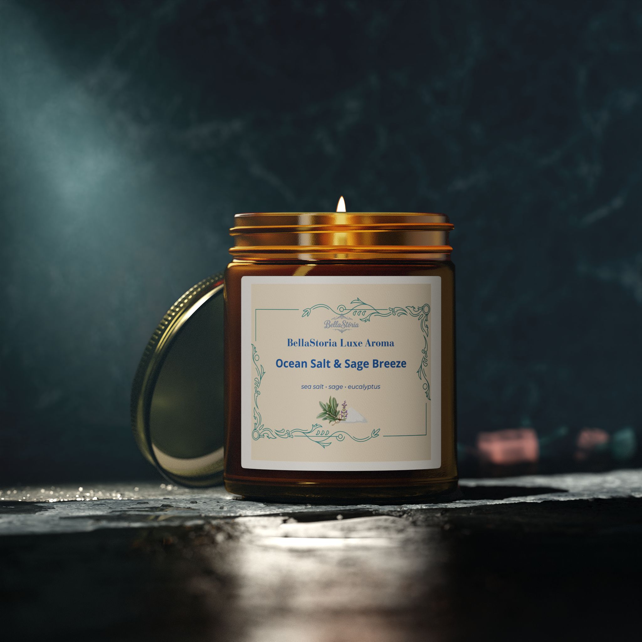 BellaStoria | Ocean Salt & (Coconut Apricot Wax, 4oz/9oz) - Image 19