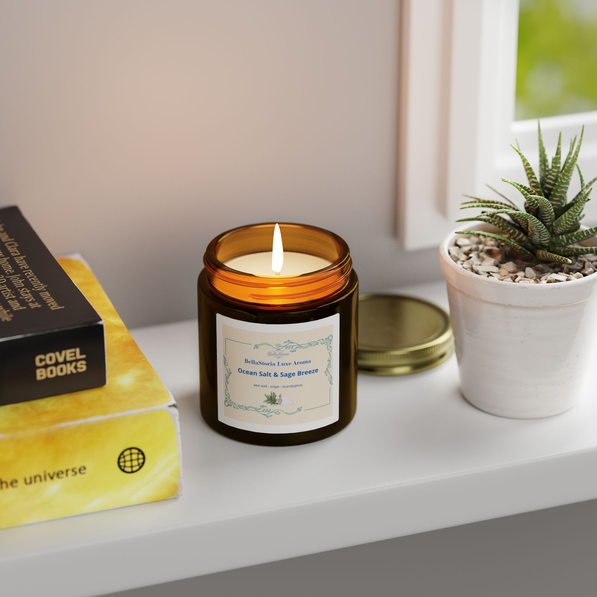 BellaStoria | Ocean Salt & (Coconut Apricot Wax, 4oz/9oz) - Image 13