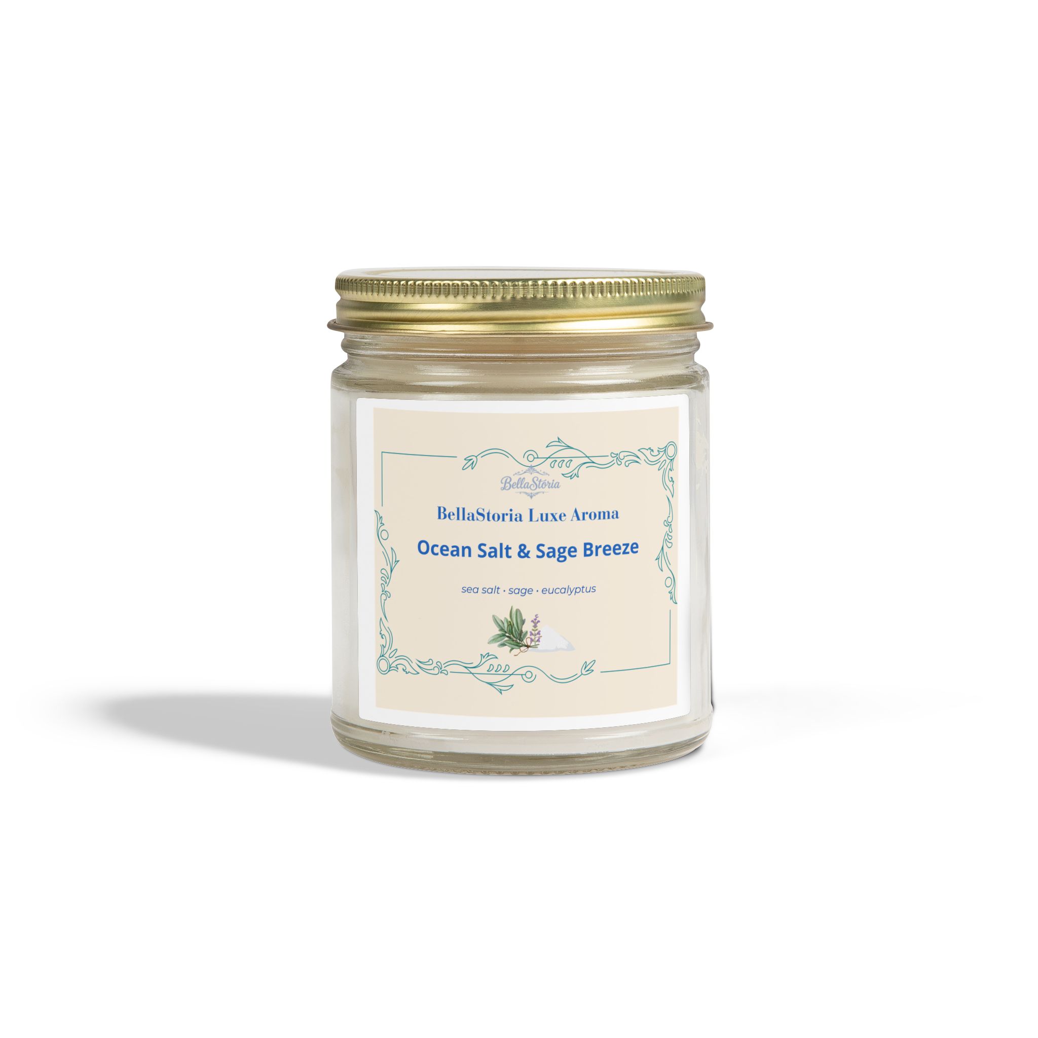 BellaStoria | Ocean Salt & (Coconut Apricot Wax, 4oz/9oz) - Image 6