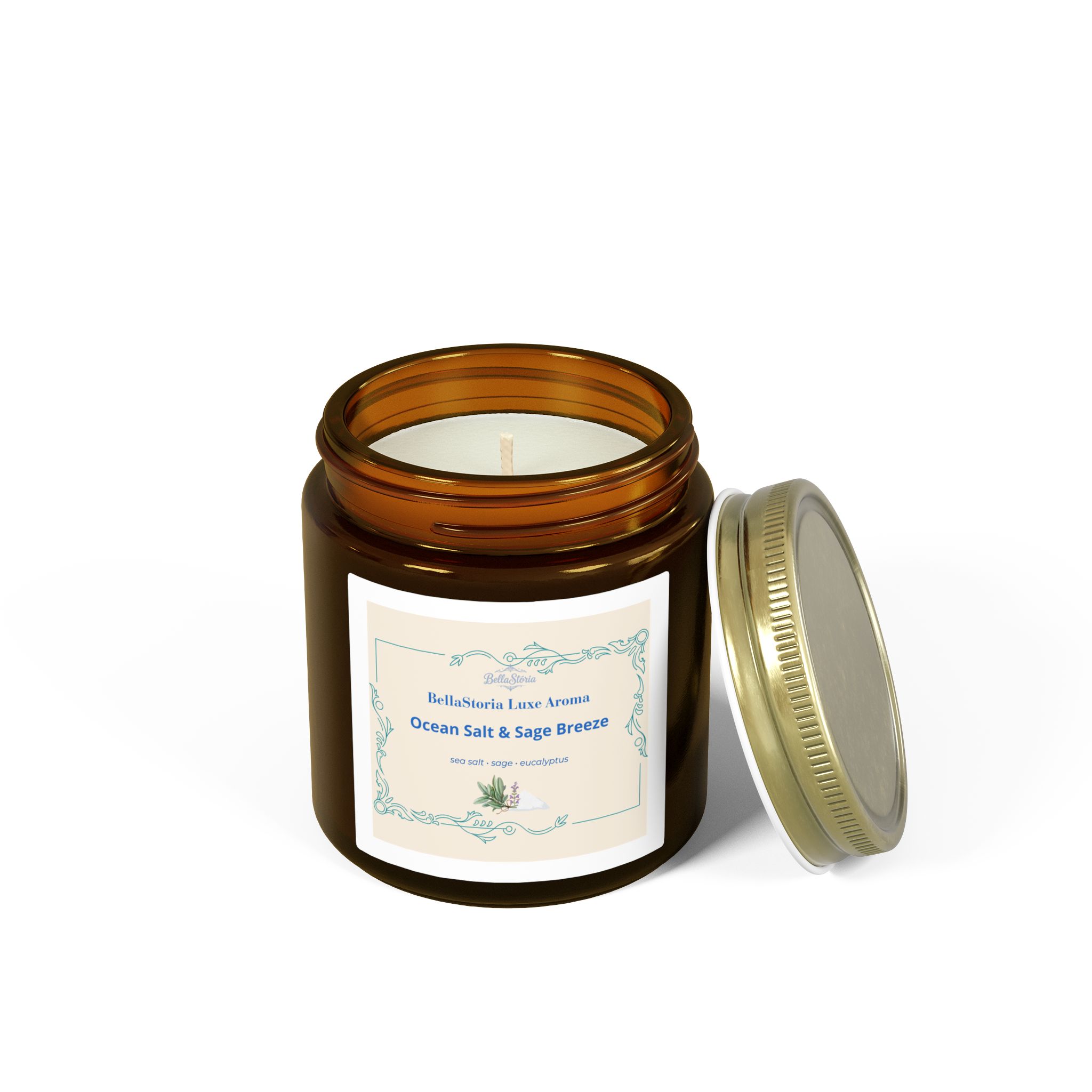BellaStoria | Ocean Salt & (Coconut Apricot Wax, 4oz/9oz) - Image 12