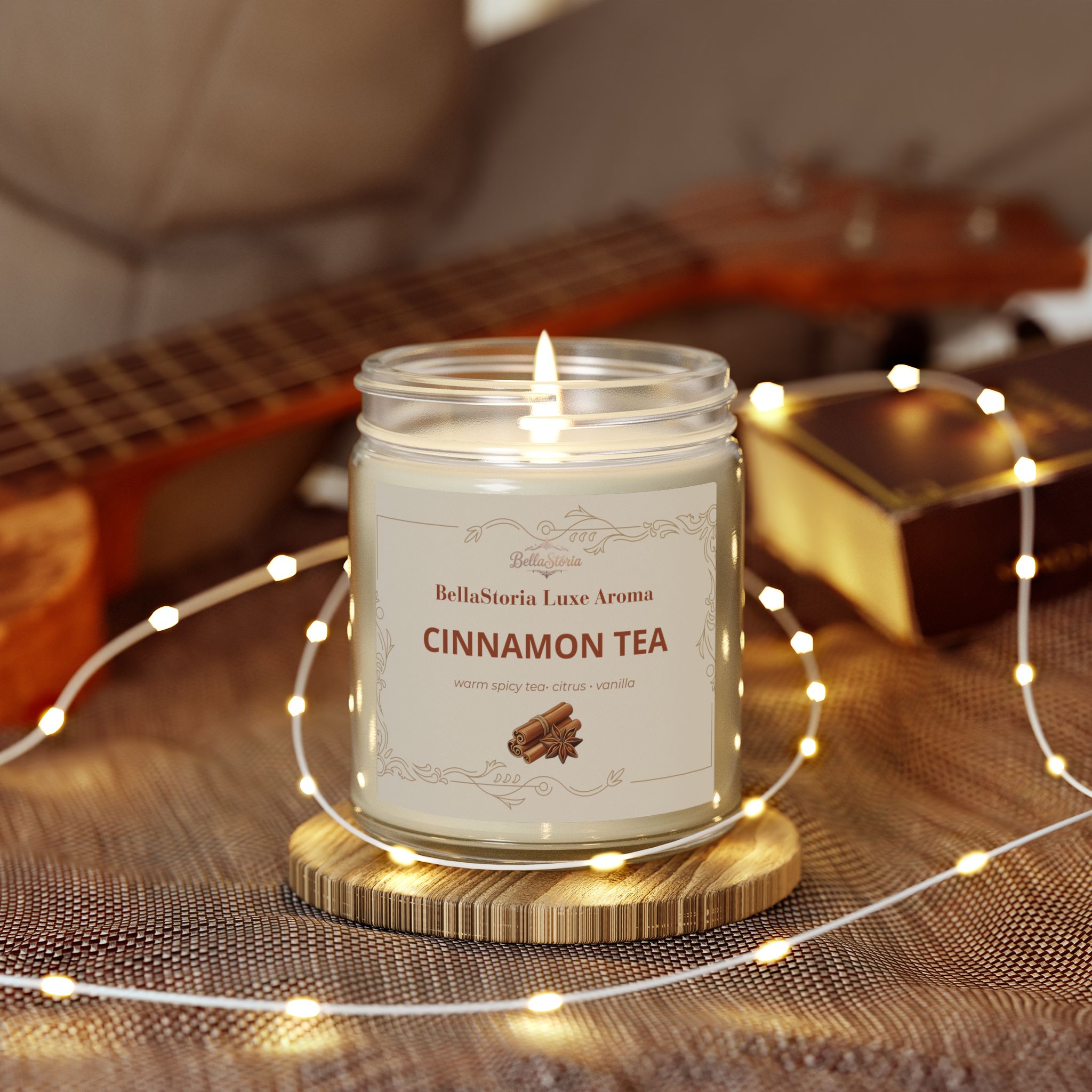 BellaStoria | Cinnamon Tea Scented Candle (4oz & 9oz) - Image 10