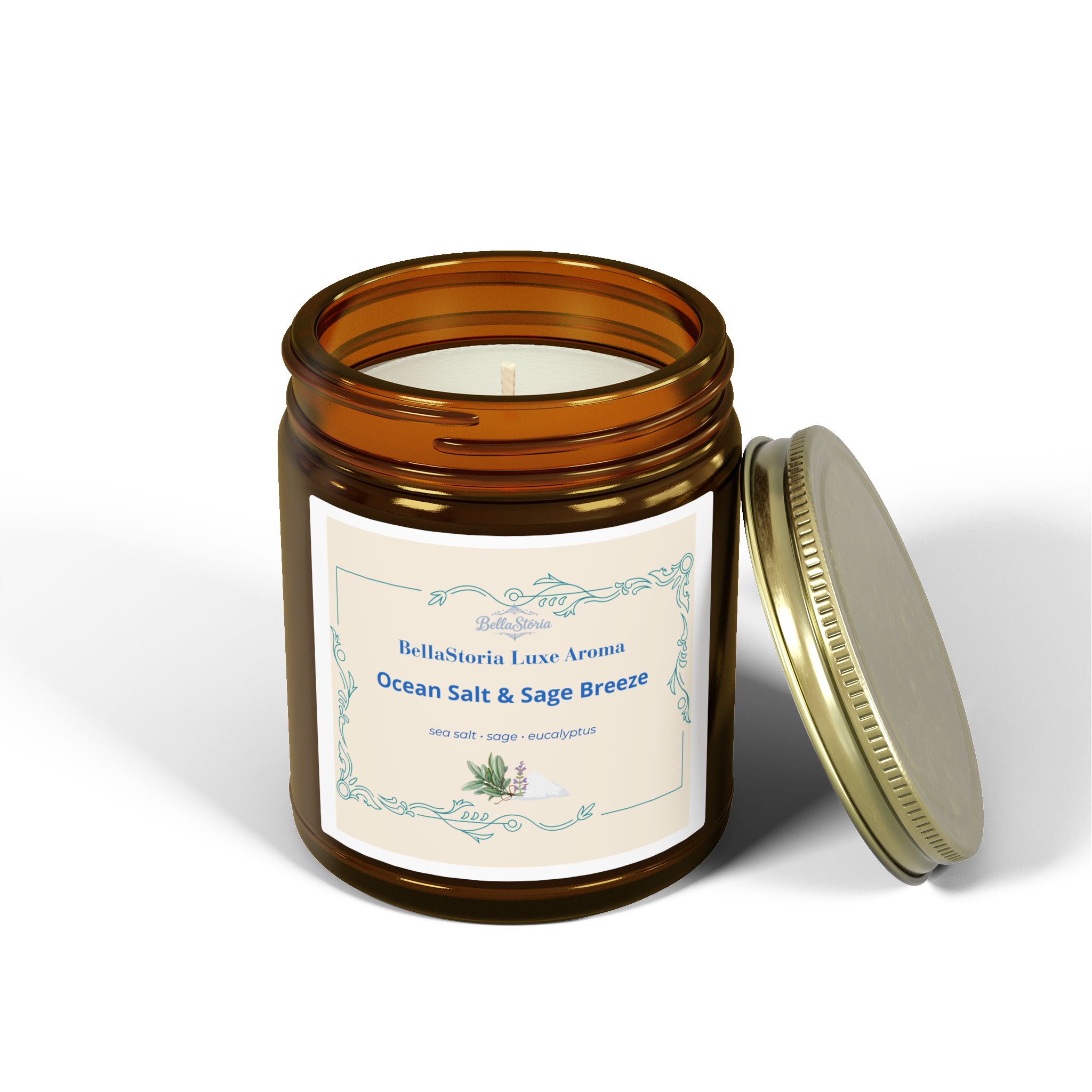 BellaStoria | Ocean Salt & (Coconut Apricot Wax, 4oz/9oz) - Image 17