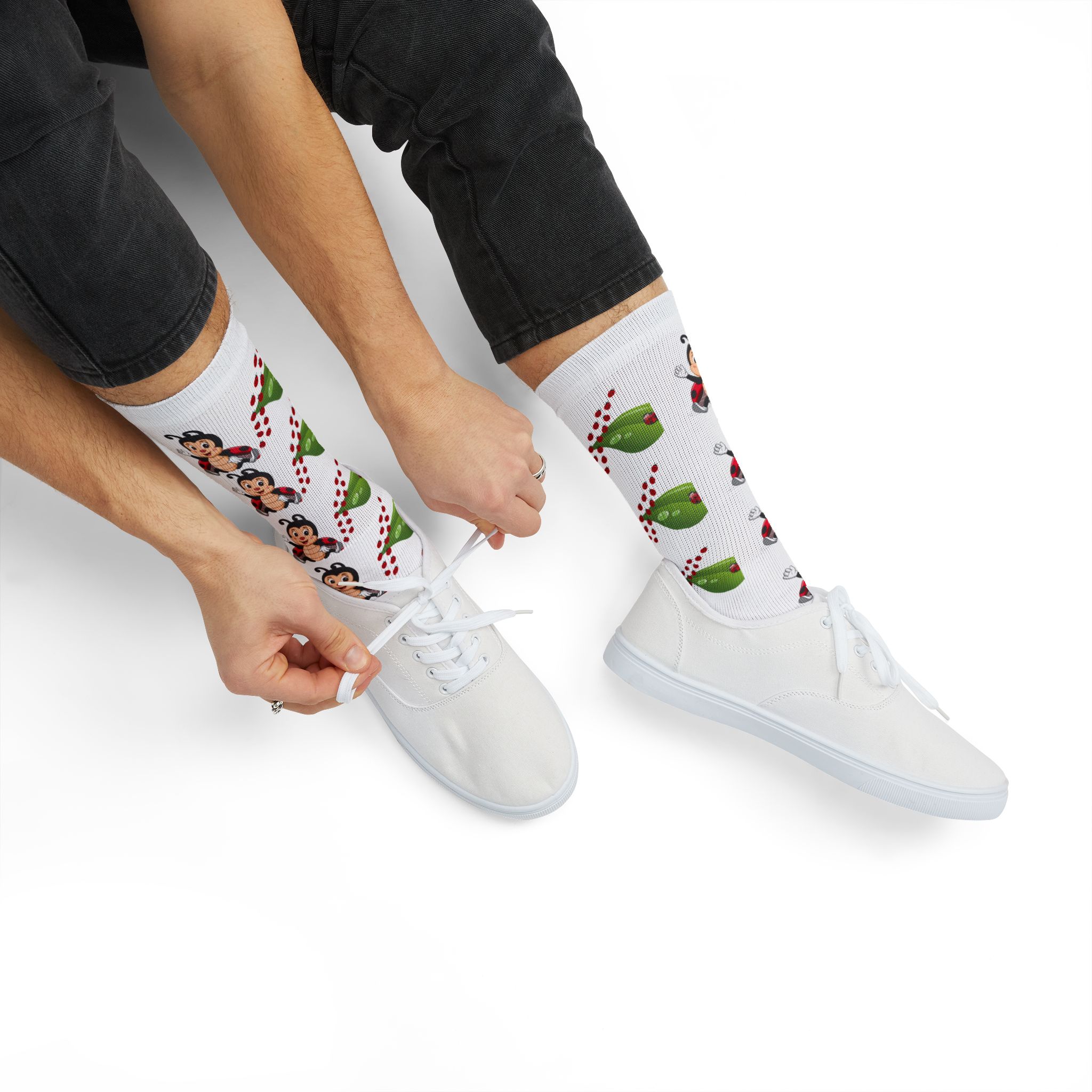 BellaStoria Ladybug Socks – Holiday Sublimation Cozy Socks - Image 8