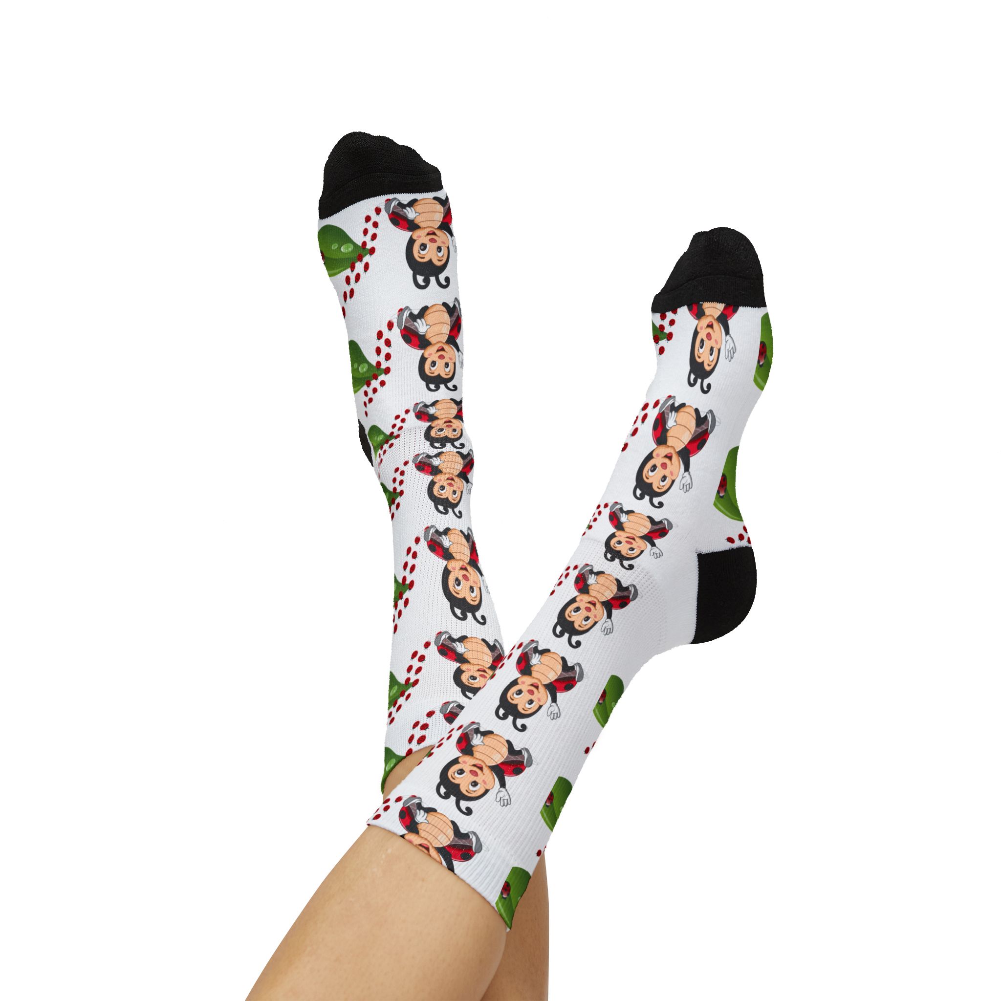 BellaStoria Ladybug Socks – Holiday Sublimation Cozy Socks - Image 26