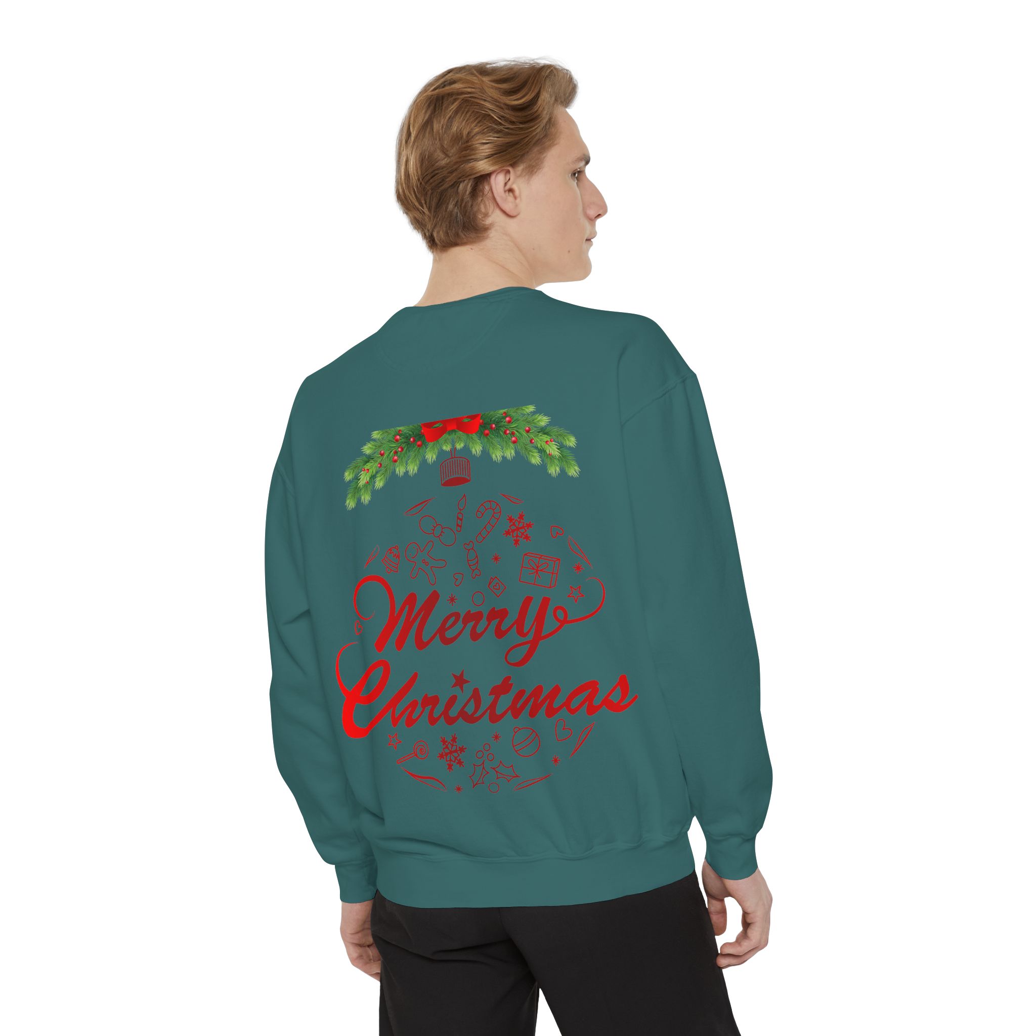 BellaStoria | Merry Christmas Sweatshirt — Vintage Red Truck - Image 12
